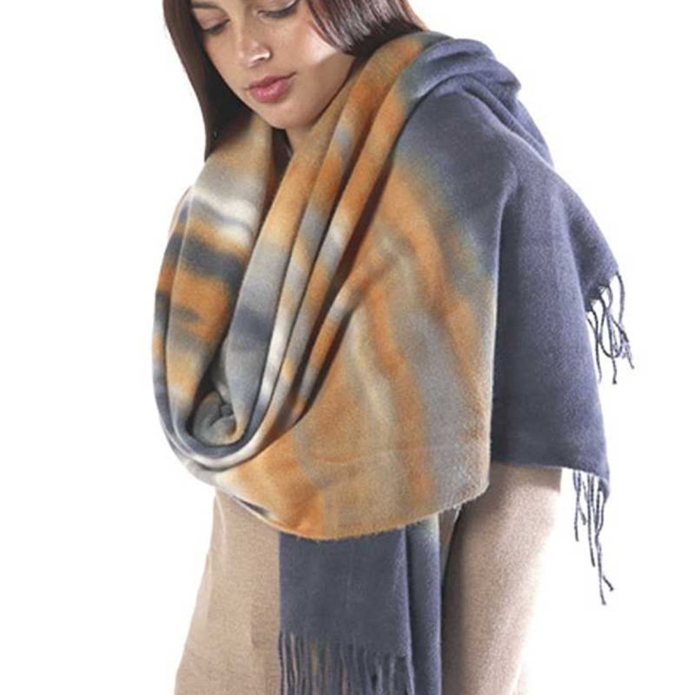 Blue Tie Dye Scarf